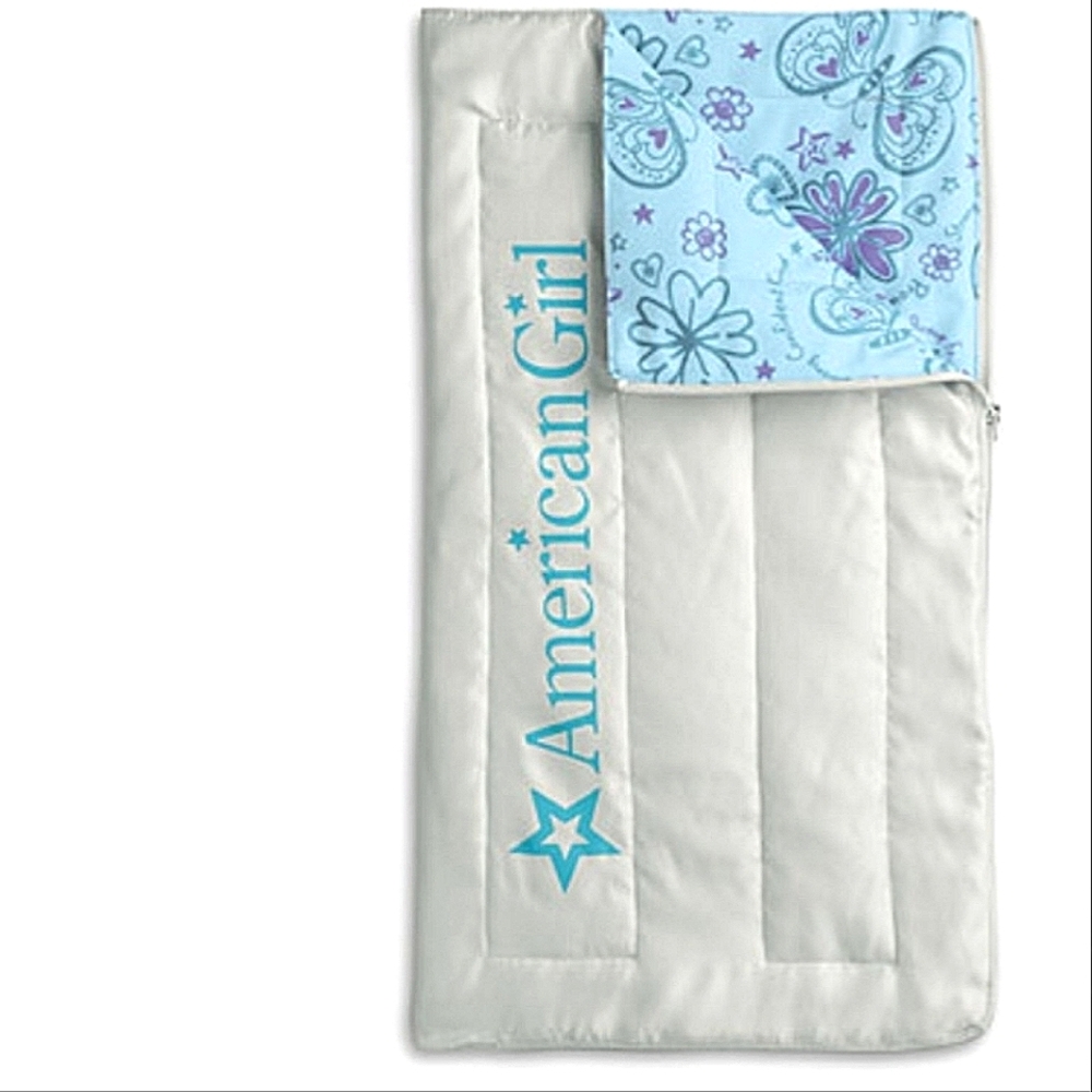 American Girl Doll Sleeping Bag for 18" Doll Blooming Butterfly Design